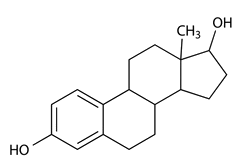 Strukturformel Östrogen