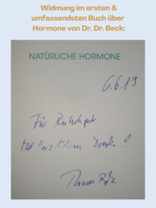 Widmung von Dr. Dr. Beck